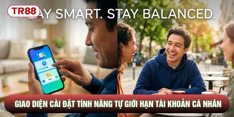 Giao diện cài đặt tính năng tự giới hạn tài khoản cá nhân