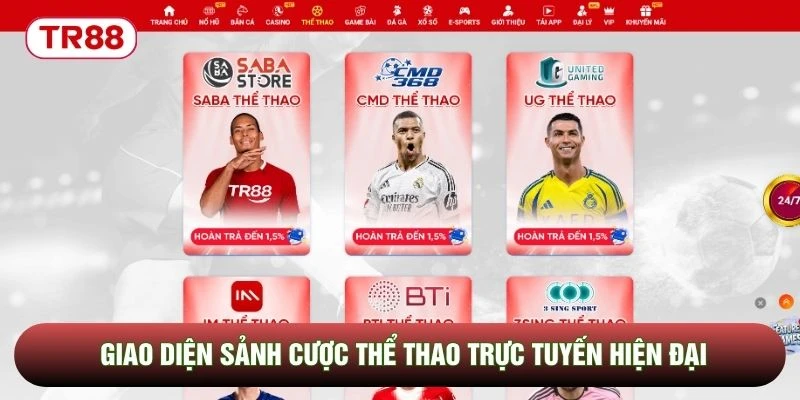 Giao diện sảnh cược thể thao trực tuyến hiện đại Giao diện sảnh cược thể thao trực tuyến hiện đại