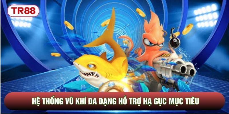 Hệ thống vũ khí đa dạng hỗ trợ hạ gục mục tiêu Hệ thống vũ khí đa dạng hỗ trợ hạ gục mục tiêu
