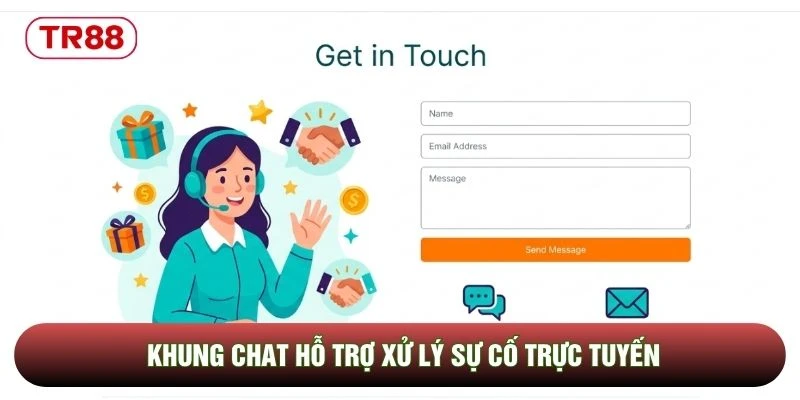 Khung chat hỗ trợ xử lý sự cố trực tuyến Khung chat hỗ trợ xử lý sự cố trực tuyến