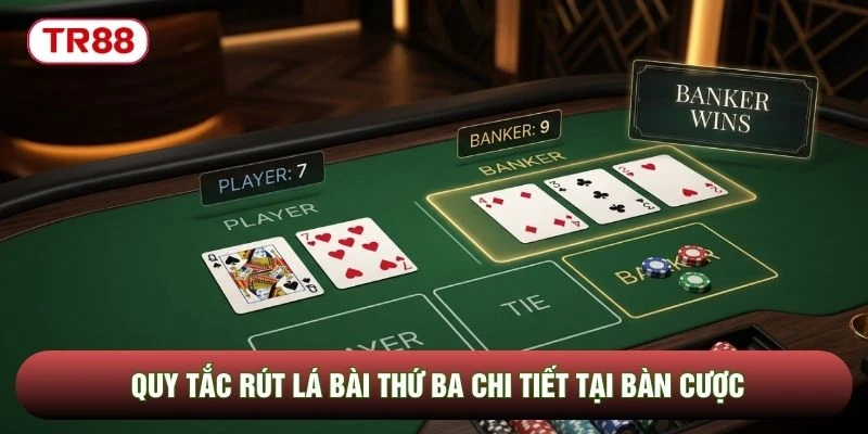 Quy tắc rút lá bài thứ ba chi tiết tại bàn cược Quy tắc rút lá bài thứ ba chi tiết tại bàn cược